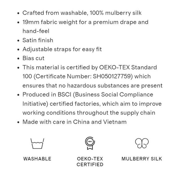 NWT Quince 100% Washable Silk Mini Slip Dress/Nightgown. Large. Pink Bouquet. - Picture 13 of 14